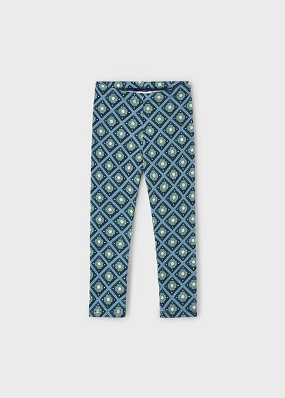 Girls Knit Printed Leggings