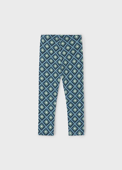 Girls Knit Printed Leggings