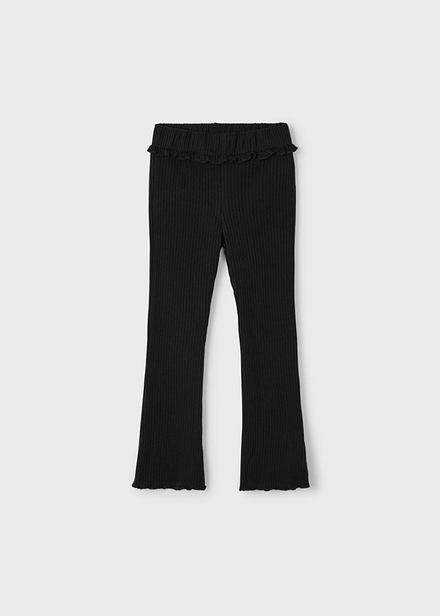 Girls Flared Knit Leggings