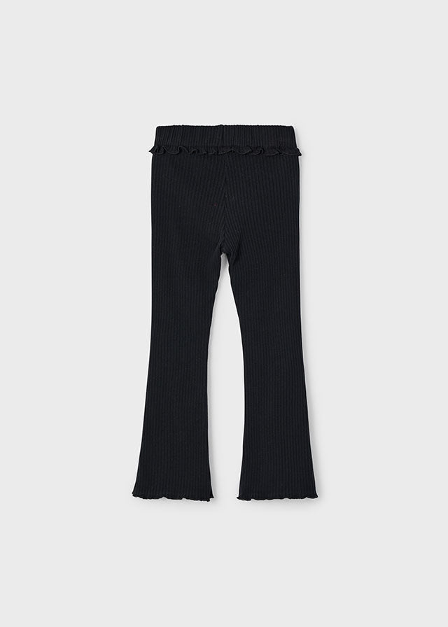 Girls Flared Knit Leggings