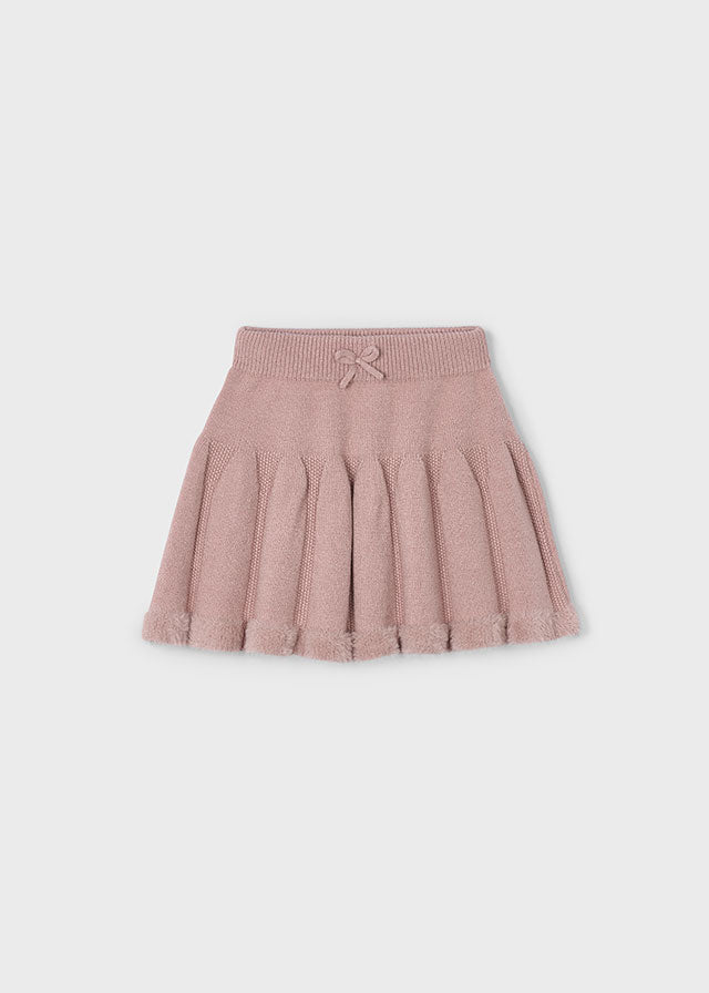 Girls Mauve Knit Skirt