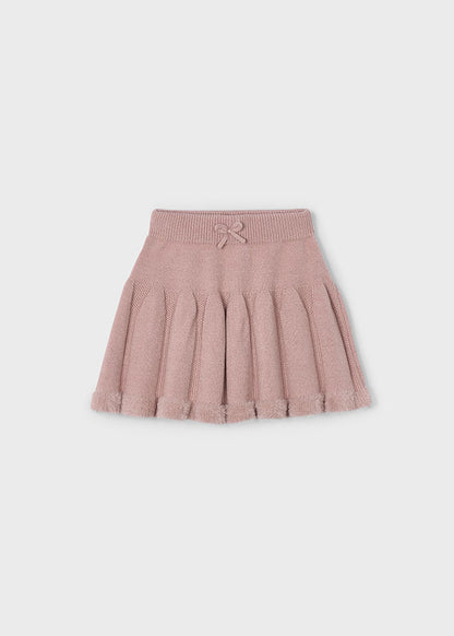 Girls Mauve Knit Skirt