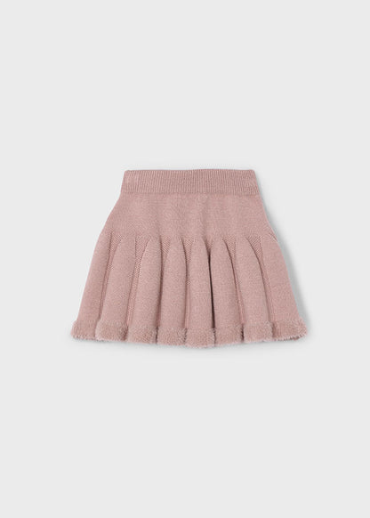 Girls Mauve Knit Skirt