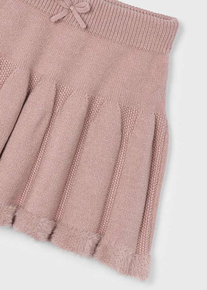 Girls Mauve Knit Skirt