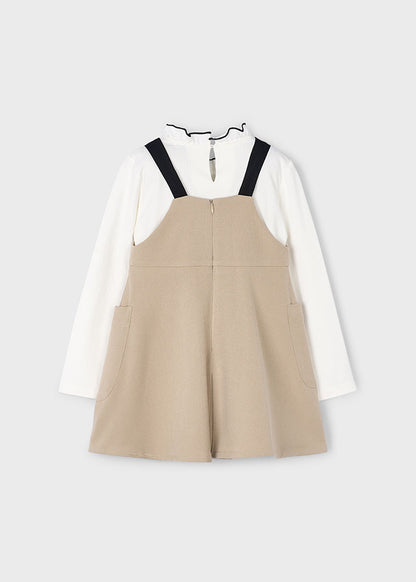 Girls Swan Pinafore Dress