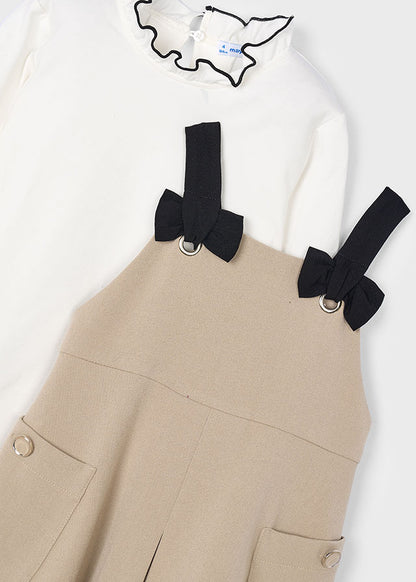 Girls Swan Pinafore Dress