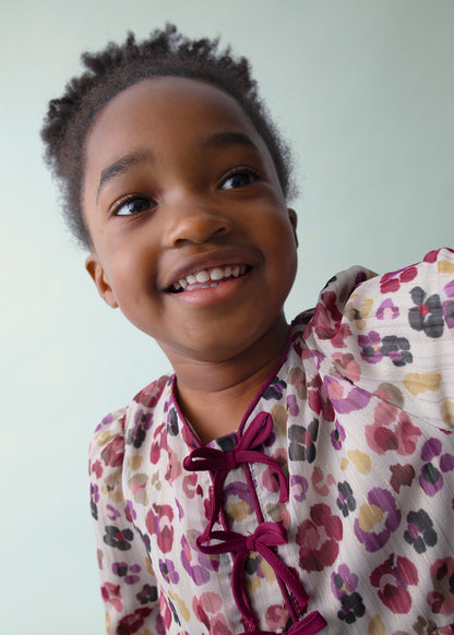 Girls Pleated printed Dress