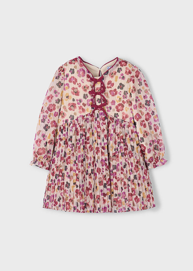 Girls Pleated printed Dress