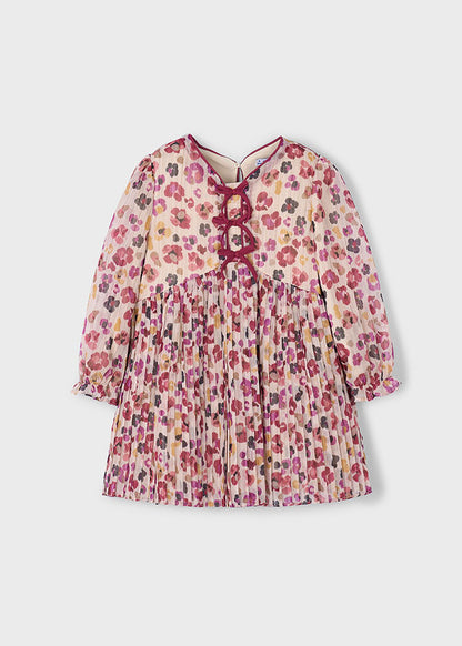 Girls Pleated printed Dress