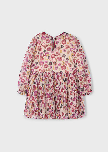 Girls Pleated printed Dress