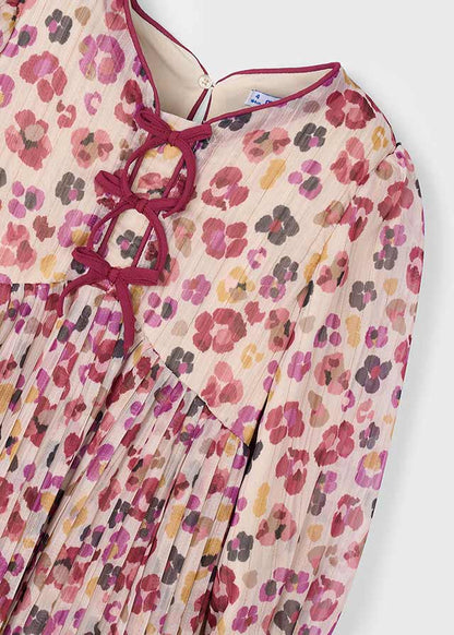 Girls Pleated printed Dress