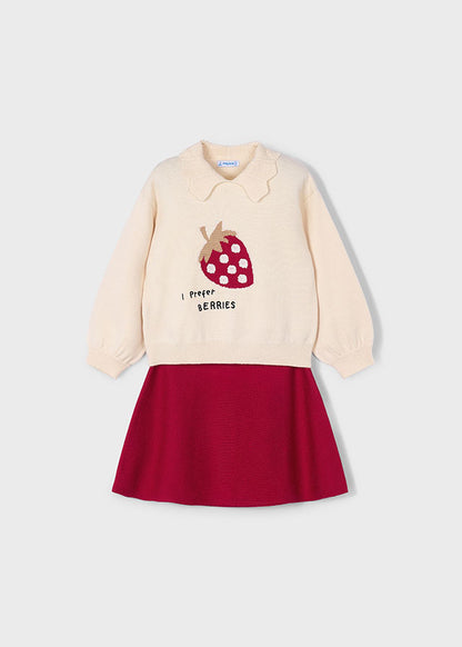 Girls Berries Skirt Set