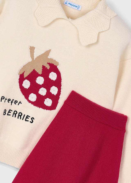 Girls Berries Skirt Set