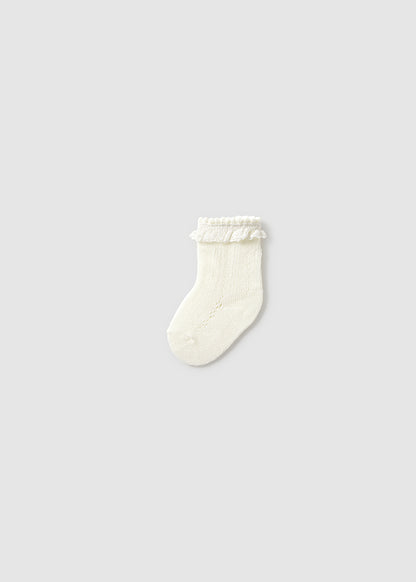Newborn Knit Ruffle Socks