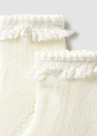 Newborn Knit Ruffle Socks