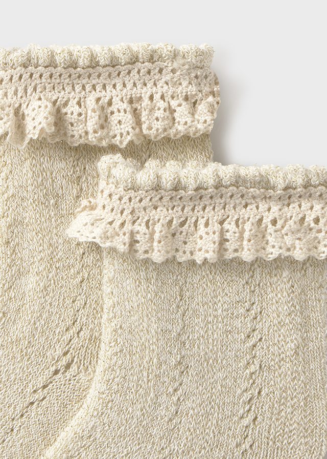 Newborn Knit Ruffle Socks