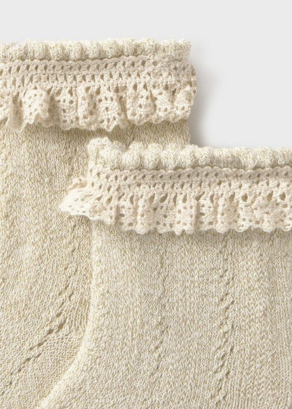 Newborn Knit Ruffle Socks