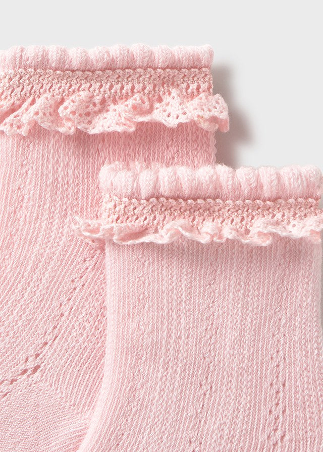 Newborn Knit Ruffle Socks