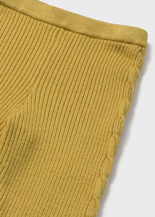 Newborn Mustard Knit Leggings