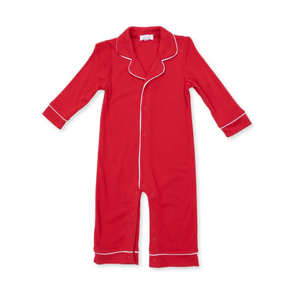 Ribbon Red L/s Coat Style Romper