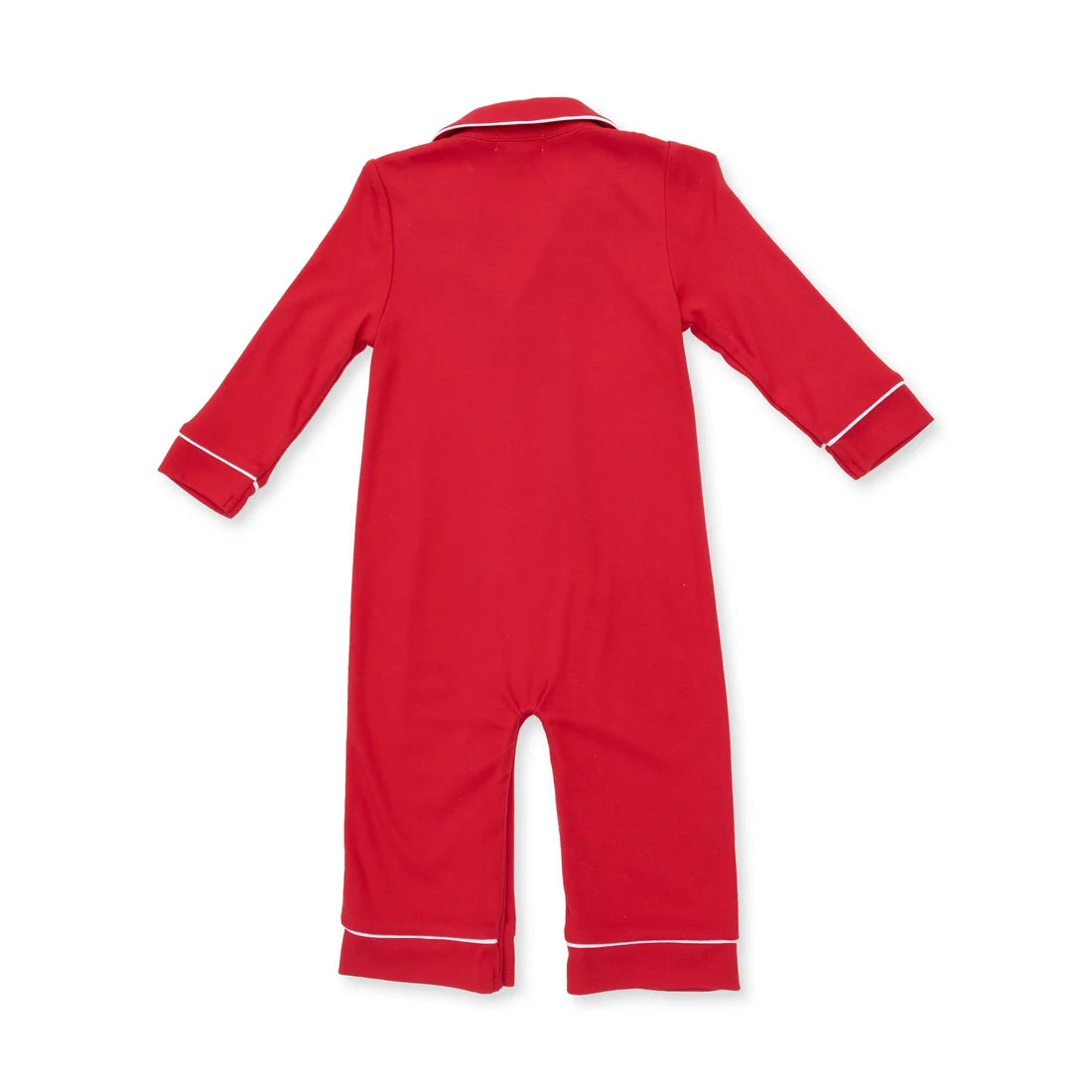 Ribbon Red L/s Coat Style Romper
