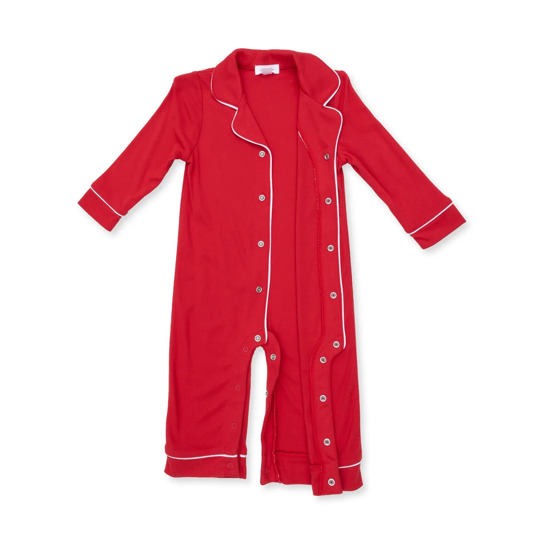 Ribbon Red L/s Coat Style Romper