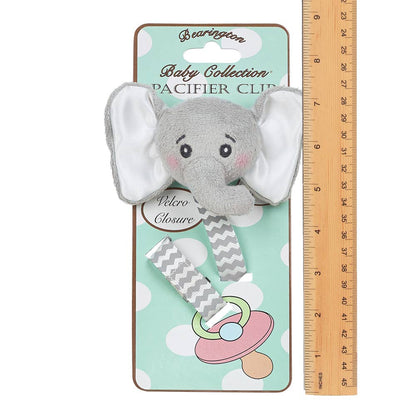 Lil' Spout Gray Elephant Pacifier Clip