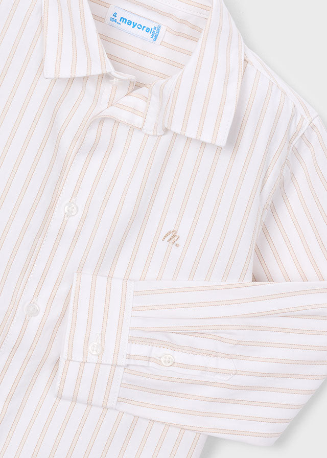 Boys Striped Button Down
