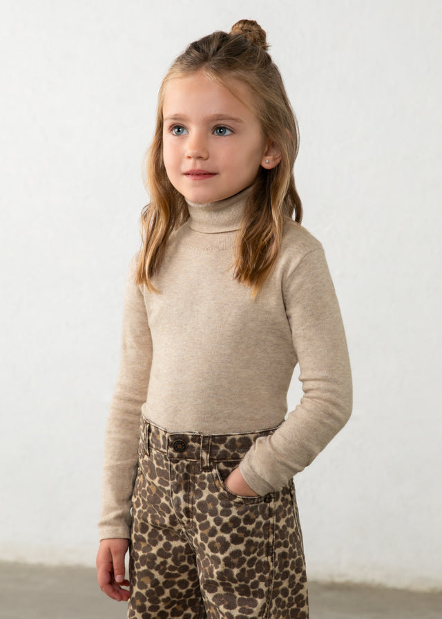 Girls Basic Knit Turtleneck