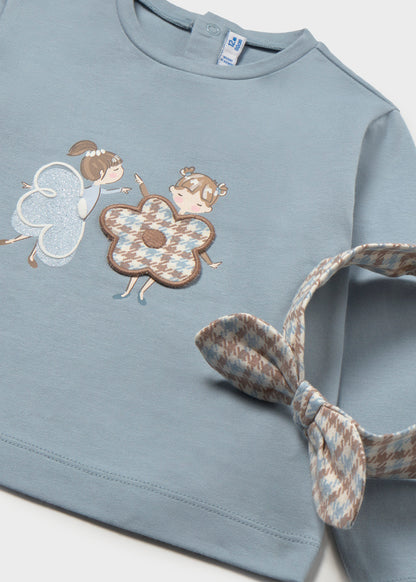 Infant Girl Floral Print L/s Shirt