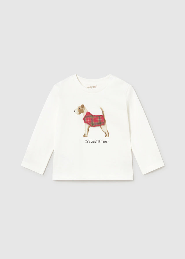 Infant Boy L/s Winter Dog Shirt