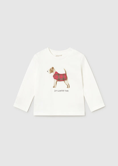 Infant Boy L/s Winter Dog Shirt