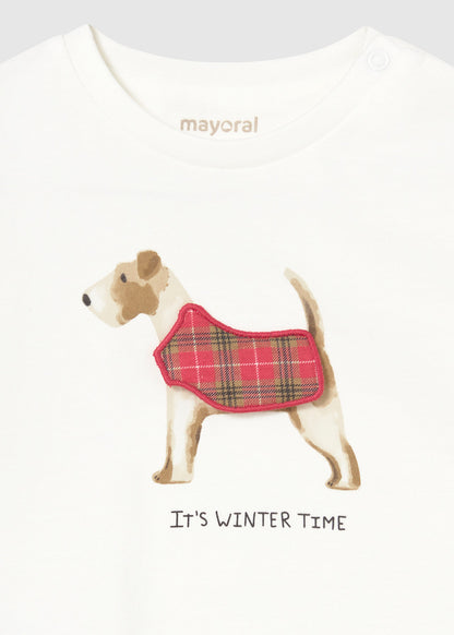 Infant Boy L/s Winter Dog Shirt