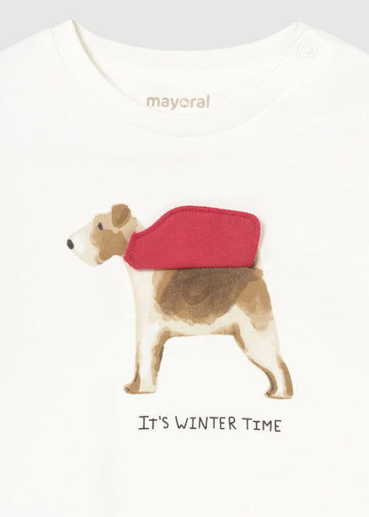 Infant Boy L/s Winter Dog Shirt