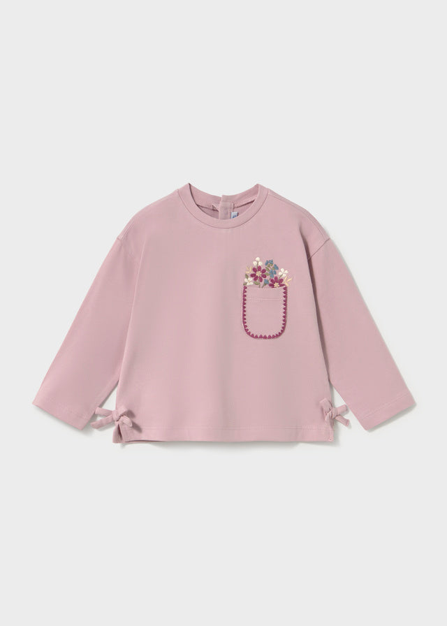 Infant Girl Mauve L/s Shirt