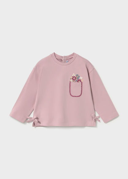 Infant Girl Mauve L/s Shirt