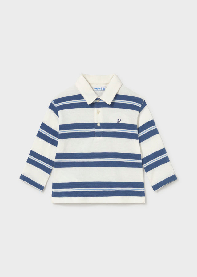 Infant Boy Indigo L/s Polo