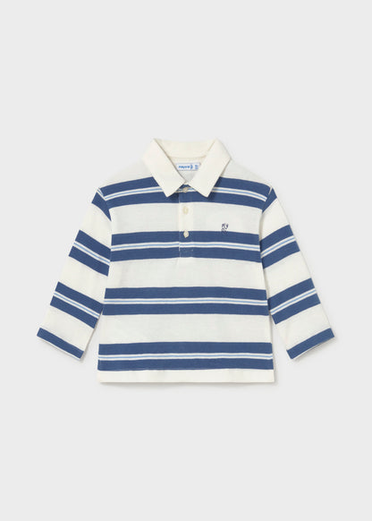 Infant Boy Indigo L/s Polo