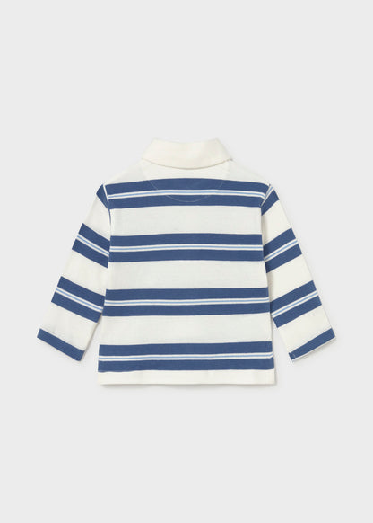 Infant Boy Indigo L/s Polo