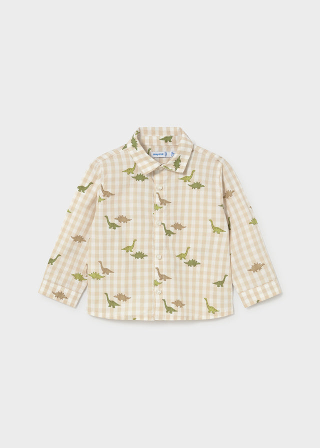 Infant Boy Patterned Button Down