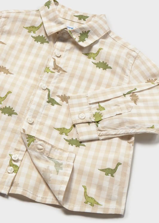 Infant Boy Patterned Button Down