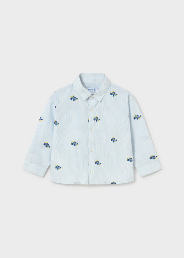 Infant Boy Patterned Button Down
