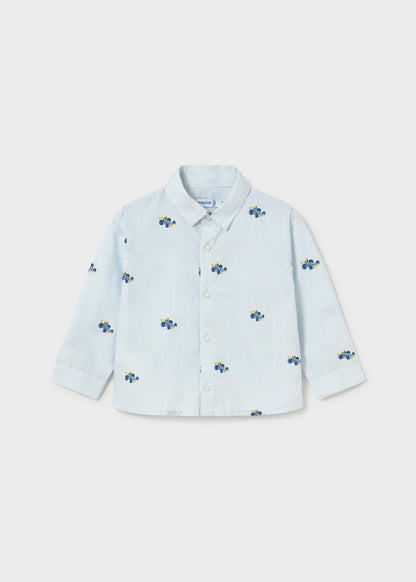 Infant Boy Patterned Button Down
