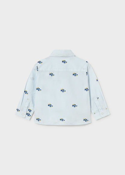 Infant Boy Patterned Button Down