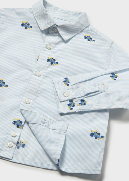 Infant Boy Patterned Button Down
