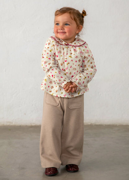 Infant Girl Woven Collard Blouse