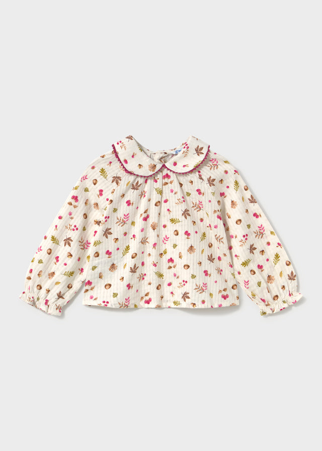 Infant Girl Woven Collard Blouse