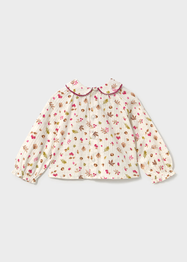 Infant Girl Woven Collard Blouse
