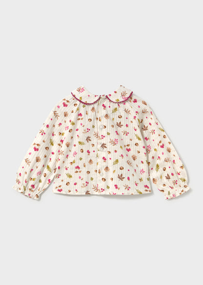 Infant Girl Woven Collard Blouse