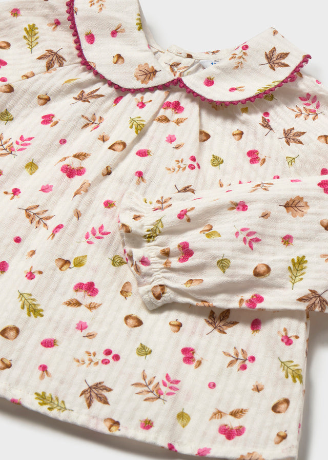 Infant Girl Woven Collard Blouse